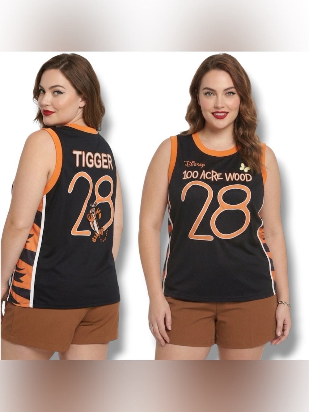 Disney Black & Orange 100 Acre Wood Tigger Basketball Tank